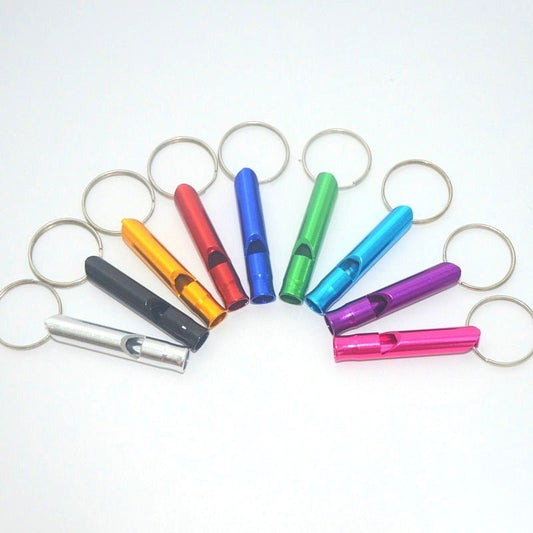 Aluminum Alloy Emergency Whistle Keychain – Compact Safety Survival Tool - Infinity Deals
