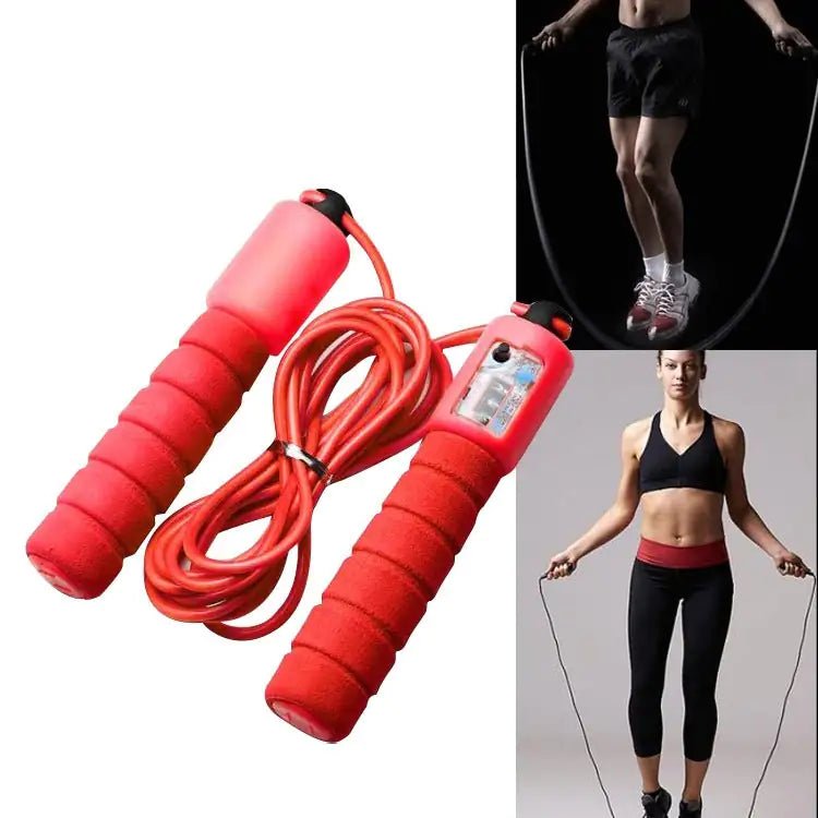 Adjustable Digital Jump Rope with Counter & Tangle - Free Design - Infinity Deals