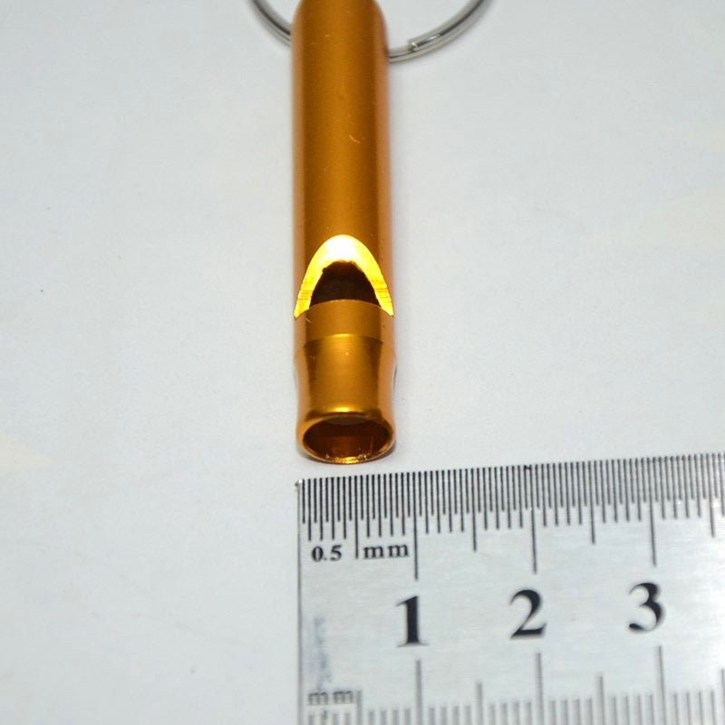 Aluminum Alloy Emergency Whistle Keychain – Compact Safety Survival Tool - Infinity Deals