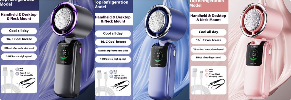 Portable Neck Fan – High - Speed Handheld Cooling Fan - Infinity Deals