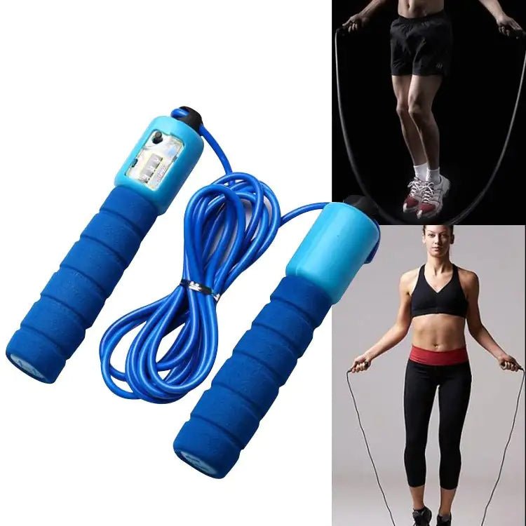 Adjustable Digital Jump Rope with Counter & Tangle - Free Design - Infinity Deals