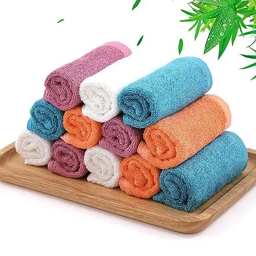 12 - Pack Microfiber Dish Cloths (10 x 14 inch) Quick - Dry & Reusable - Infinity Deals