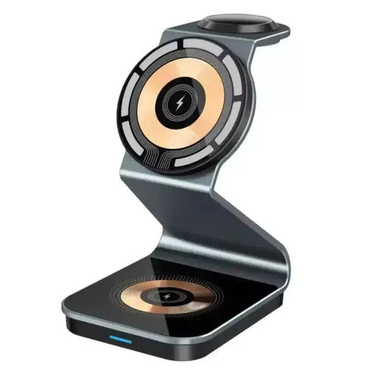 Transparent 3 - in - 1 Magnetic Wireless Charging Station (15W) - Infinity Deals