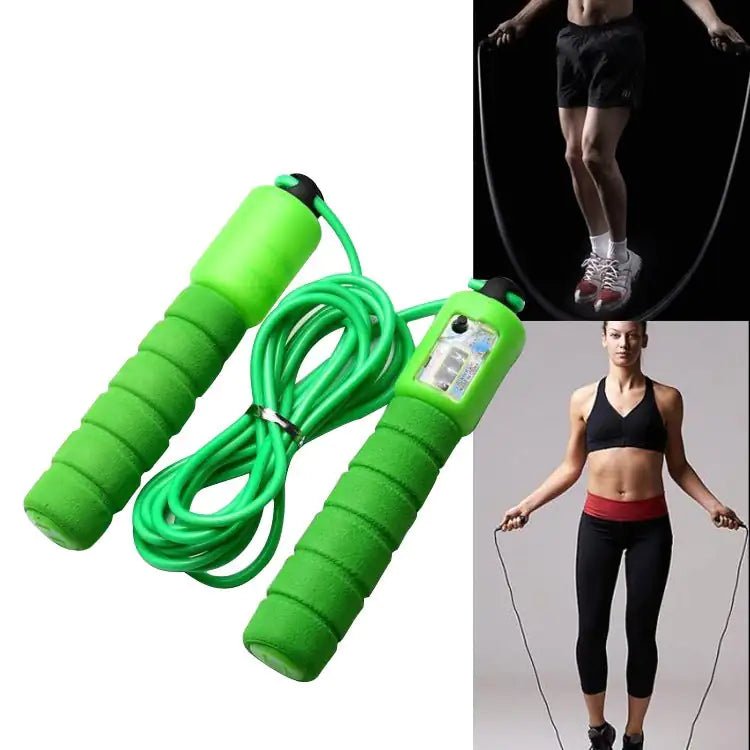 Adjustable Digital Jump Rope with Counter & Tangle - Free Design - Infinity Deals