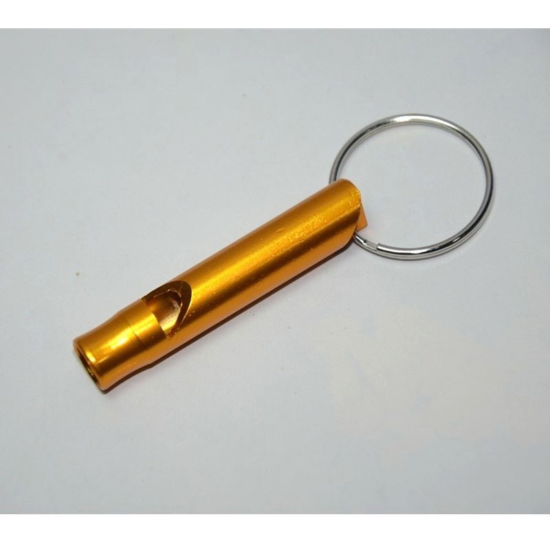 Aluminum Alloy Emergency Whistle Keychain – Compact Safety Survival Tool - Infinity Deals