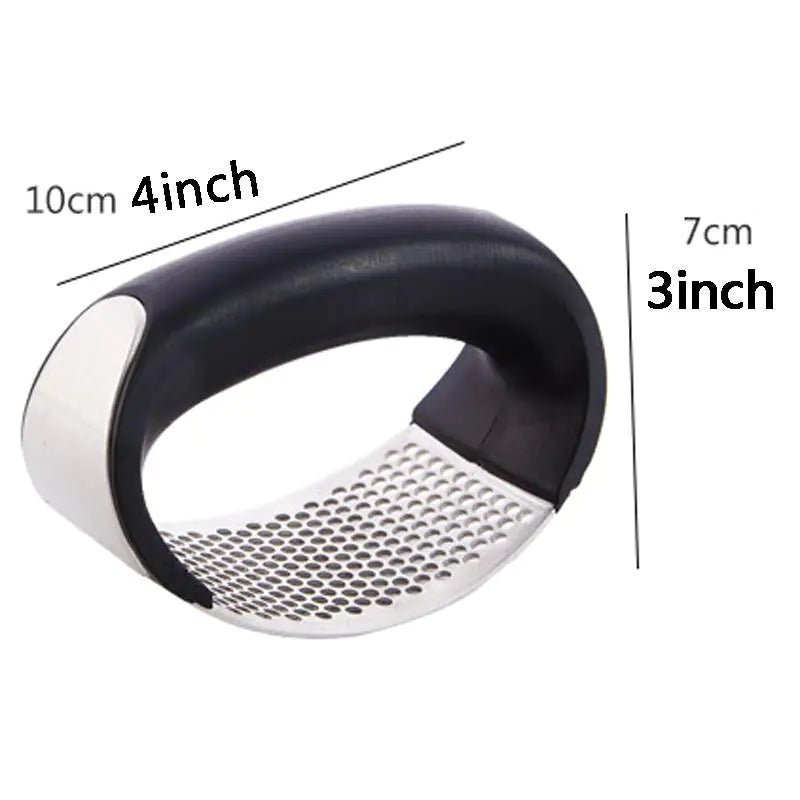 Stainless Steel Garlic Press & Crusher with Ergonomic Handle - Infinity Deals